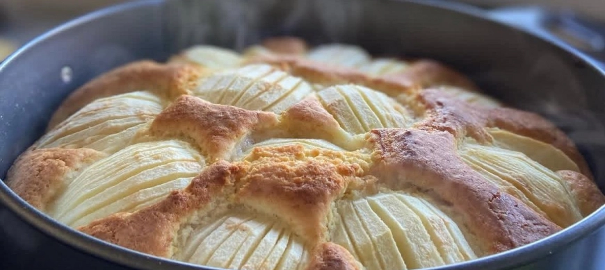 Bizcocho de Manzana con mi toque especial (más jugoso y aromático)