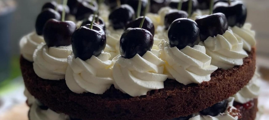 Tarta de chocolate selva negra