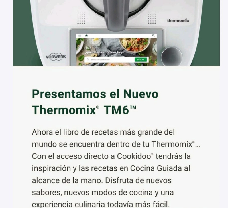 Nuevo Thermomix Tm6