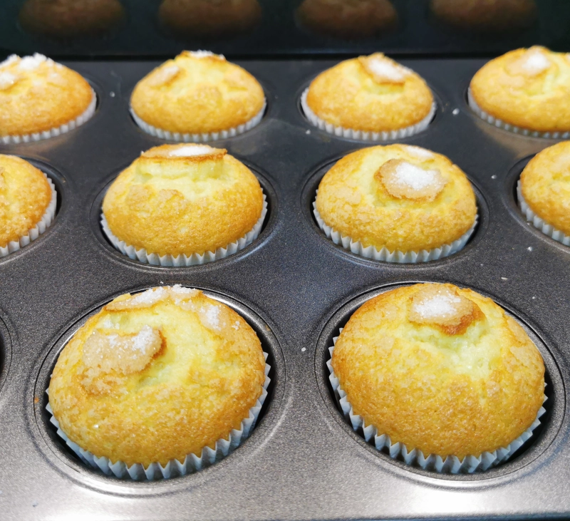 Magdalenas de naranja