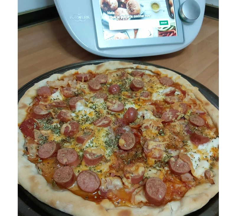 MASA DE PIZZA SIN LEVADURA CON THERMOMIX