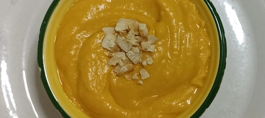 CREMA DE BONIATO CON LECHE DE COCO THERMOMIX