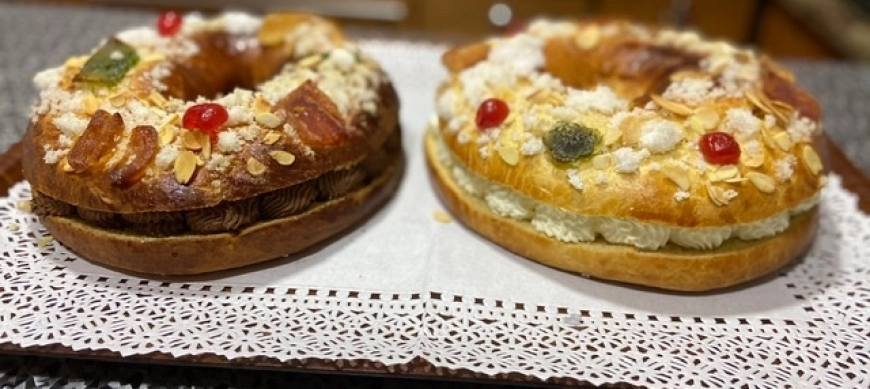 ROSCON DE REYES Y NARANJAS CONFITADAS Y AZÚCAR PERLADO Con Thermomix