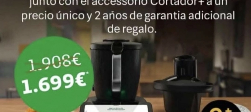 Thermomix TM7 al MEJOR PRECIO 2026 → 1.699 € con Cortador+ y Garantía Extendida GRATIS