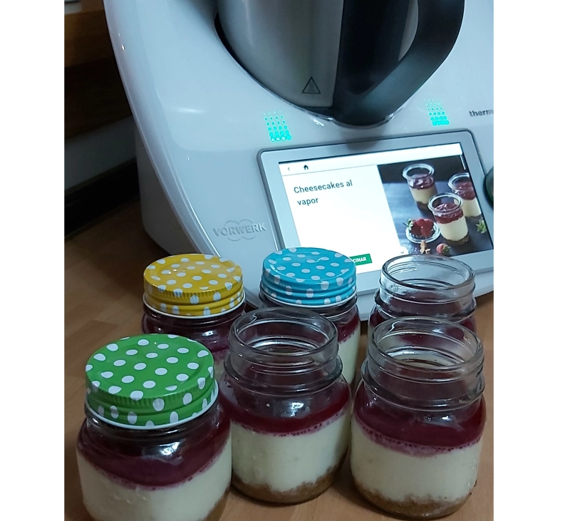 CHEESECAKES AL VAPOR CON THERMOMIX