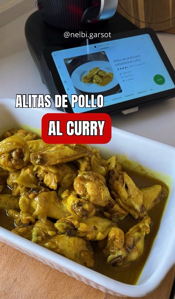 Alitas de pollo al curry