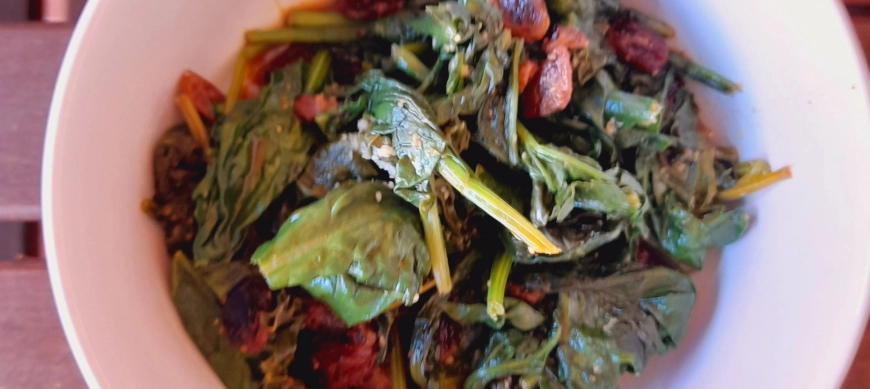 *ESPINACAS CON PASAS CON THERMOMIX®*