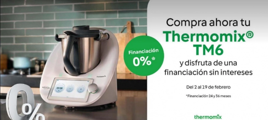 Vuelve el 0% de interés para tu compra de thermomix.