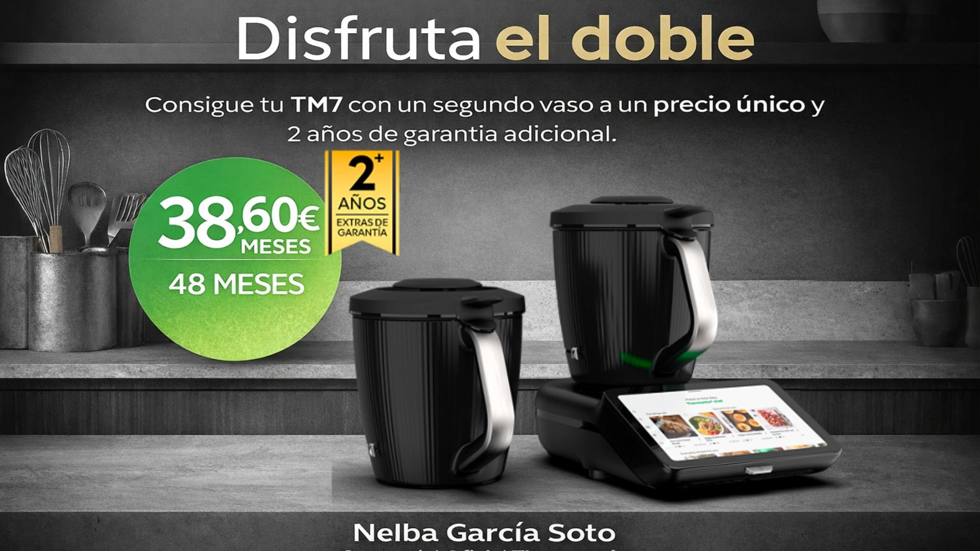 SORPRENDE el doble con Thermomix TM7: ahora con doble vaso y financiación al 0% sin intereses.