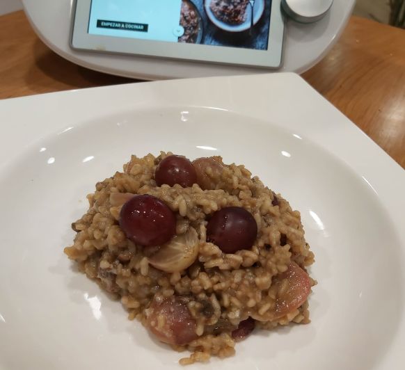 RISOTTO CON SETAS Y UVAS CON Thermomix® EN MÉNDEZ ÁLVARO