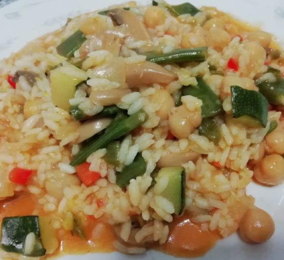 ARROZ CREMOSO VEGETARIANO EN TM6