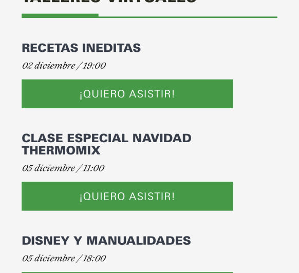 Clases de Diciembre