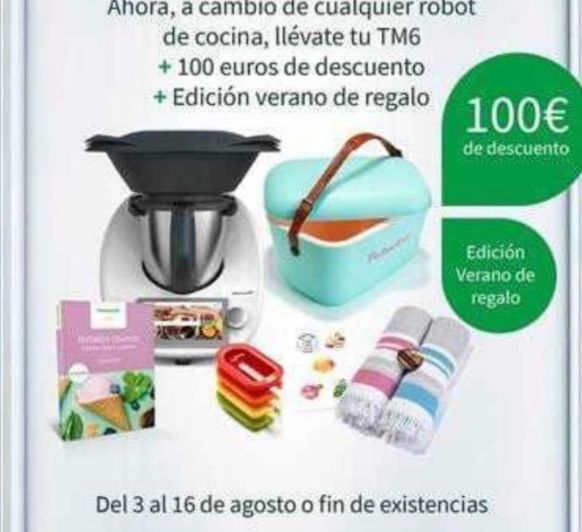 COMPRA EL NUEVO Thermomix® TM6 - EDICIÓN VERANO GRATIS Y 100€ DE DESCUENTO